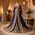 Caftan de Fès traditionnel brodé en crêpe de soie