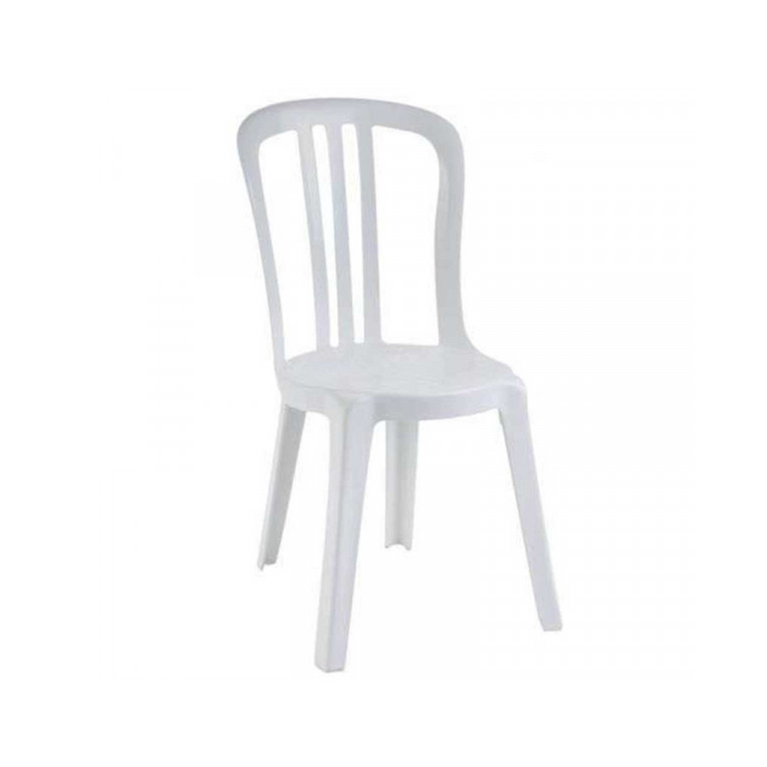 MOB-007 Chaise empilable blanche type jardin