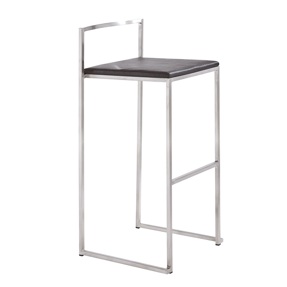 TABOURET  QUADRA NOIR