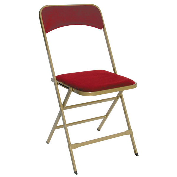 CHAISE PLIANTE ROUGE