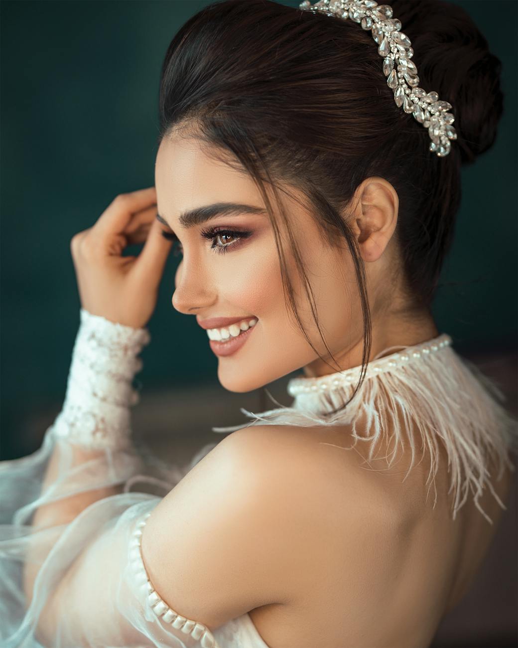 femme souriante