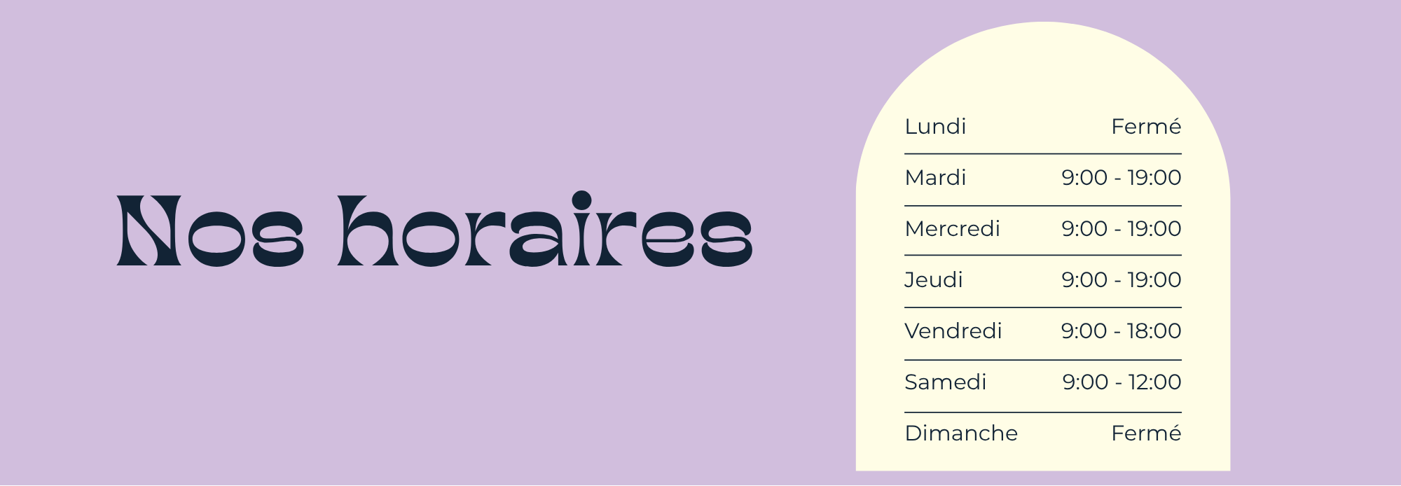 horaires