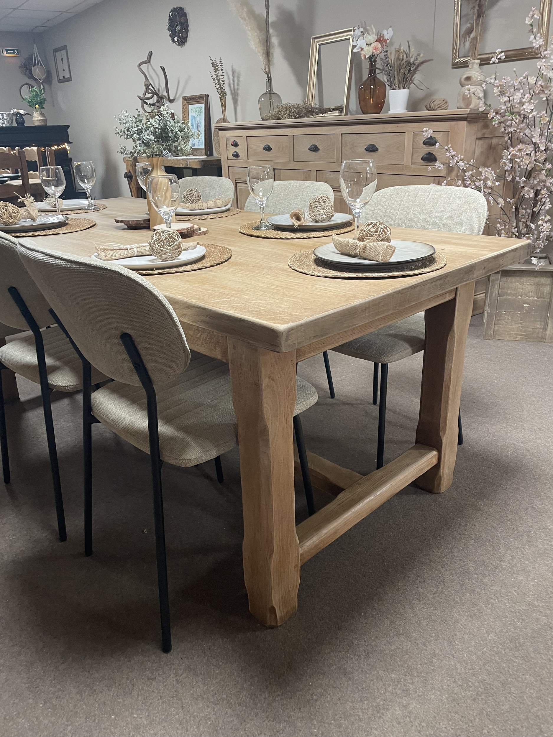 Table en chene