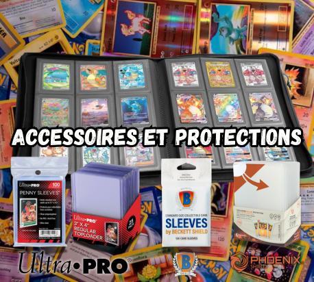 Tous nos accessoires binder sleeve toploader protections acrylliques 
