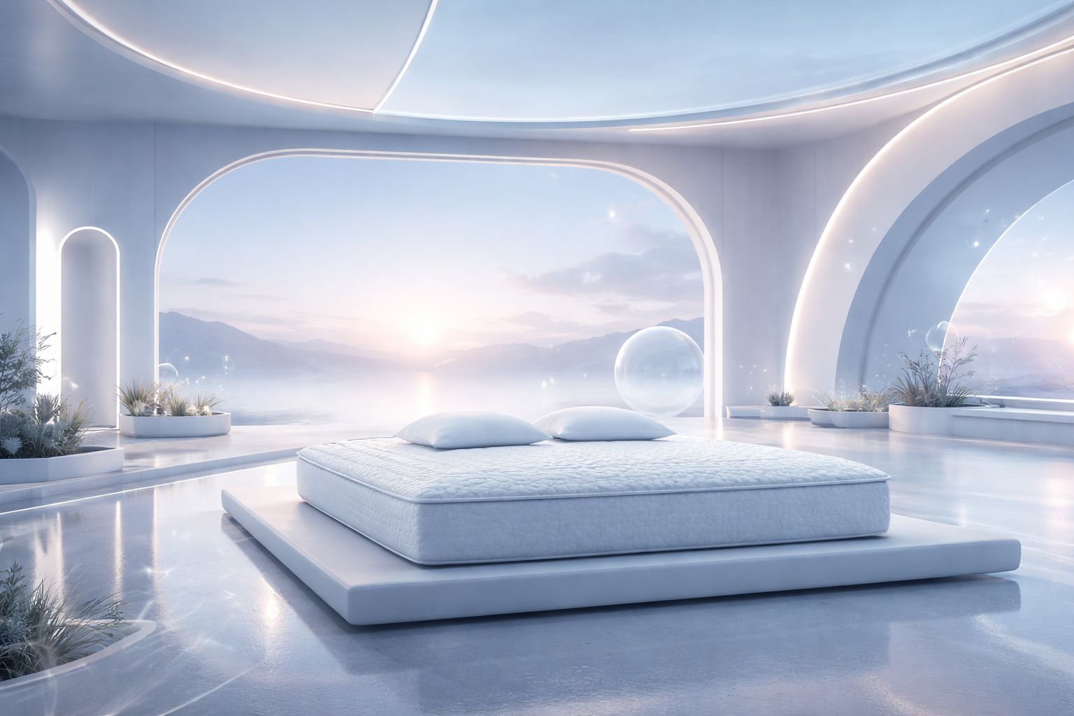 planete matelas banniere design