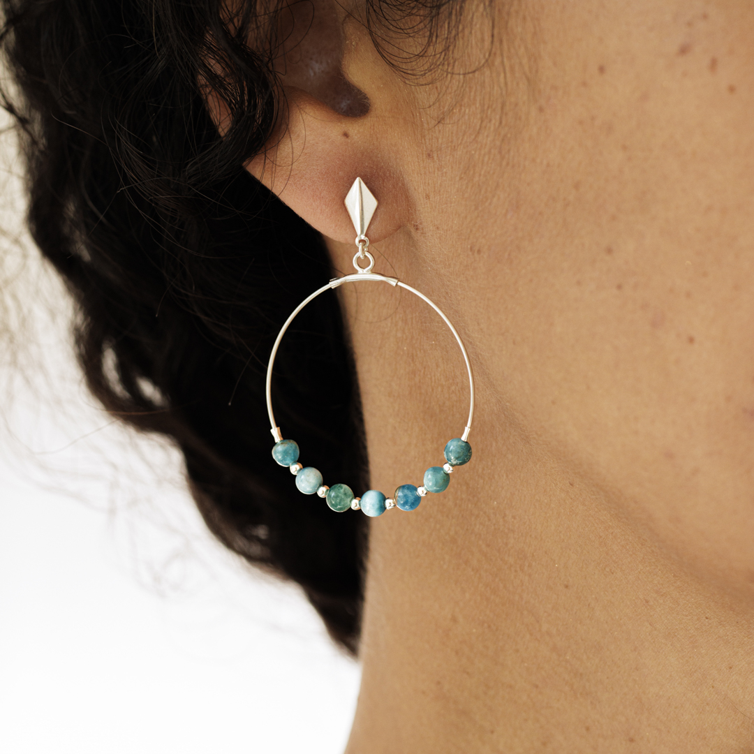 Créoles argent et apatite (2)