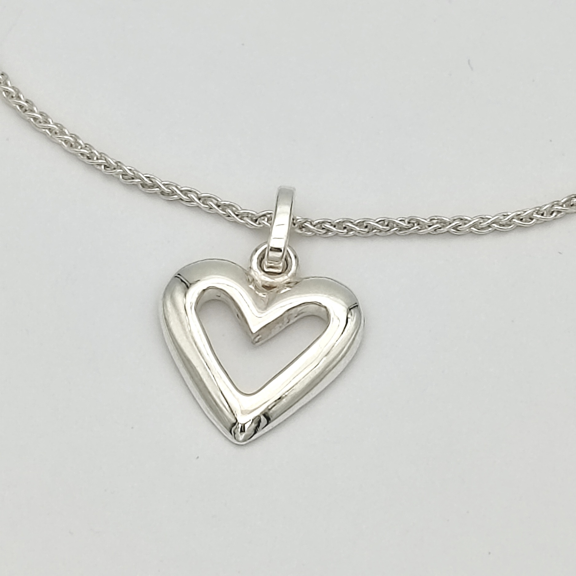 Pendentif coeur en argent