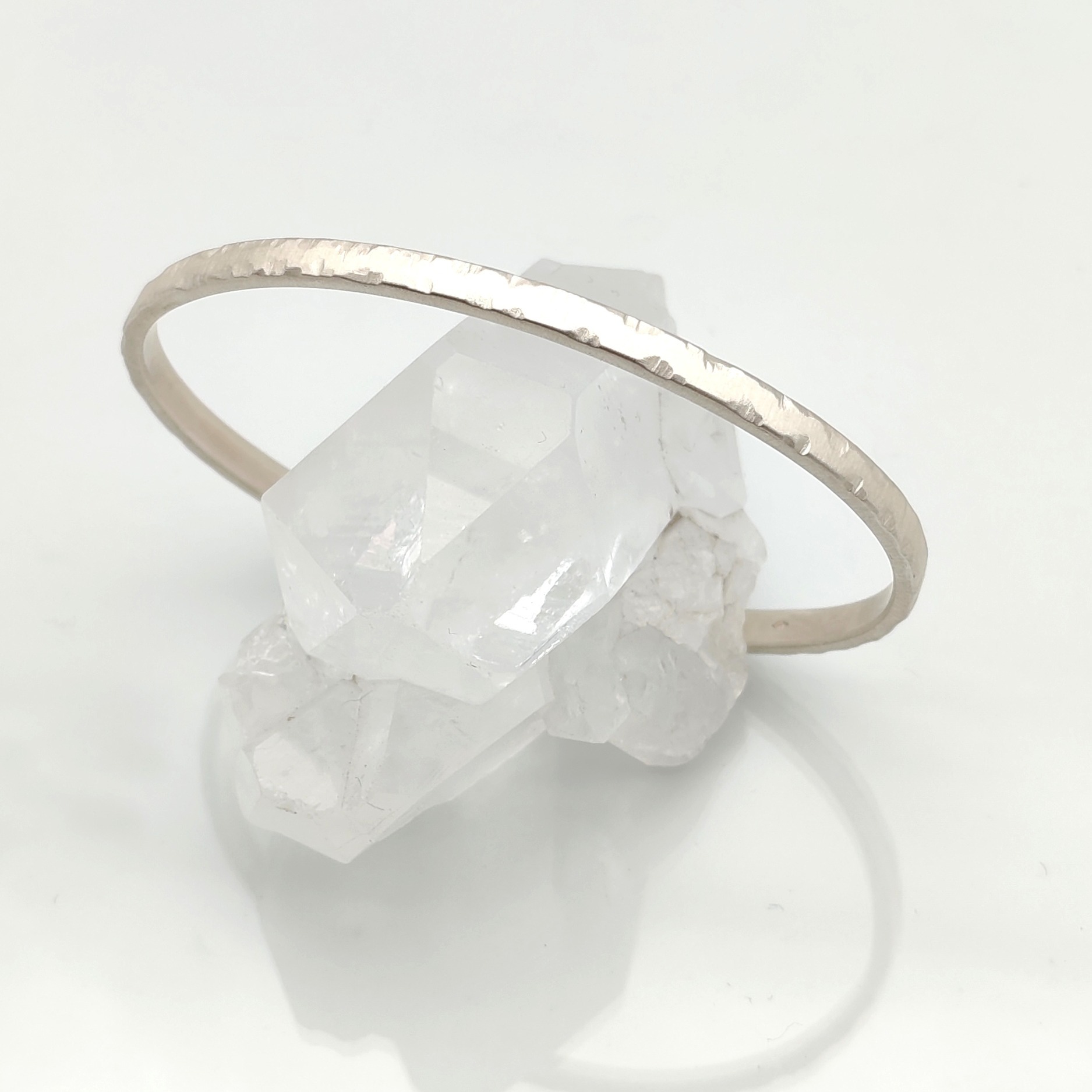 bracelet jonc homme en argent 925 sculpté et brossé
