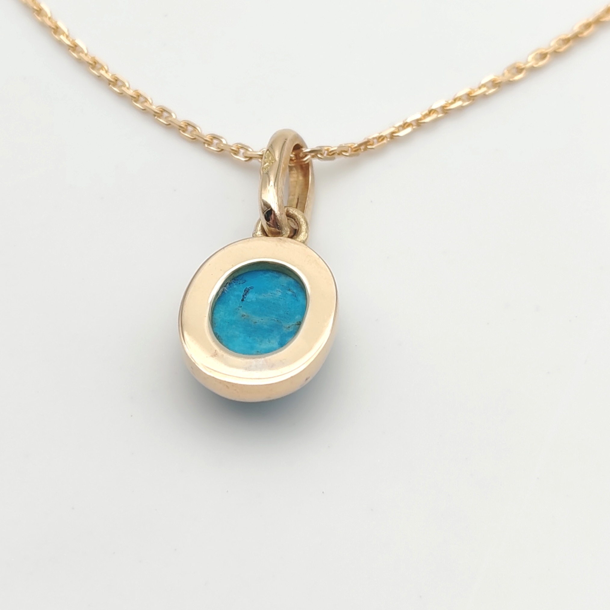 Pendentif Turquoise Kingman arrière