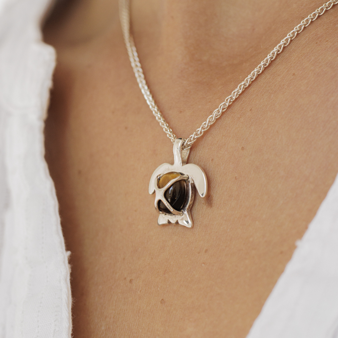 Collier Marinette oeil de tigre 2