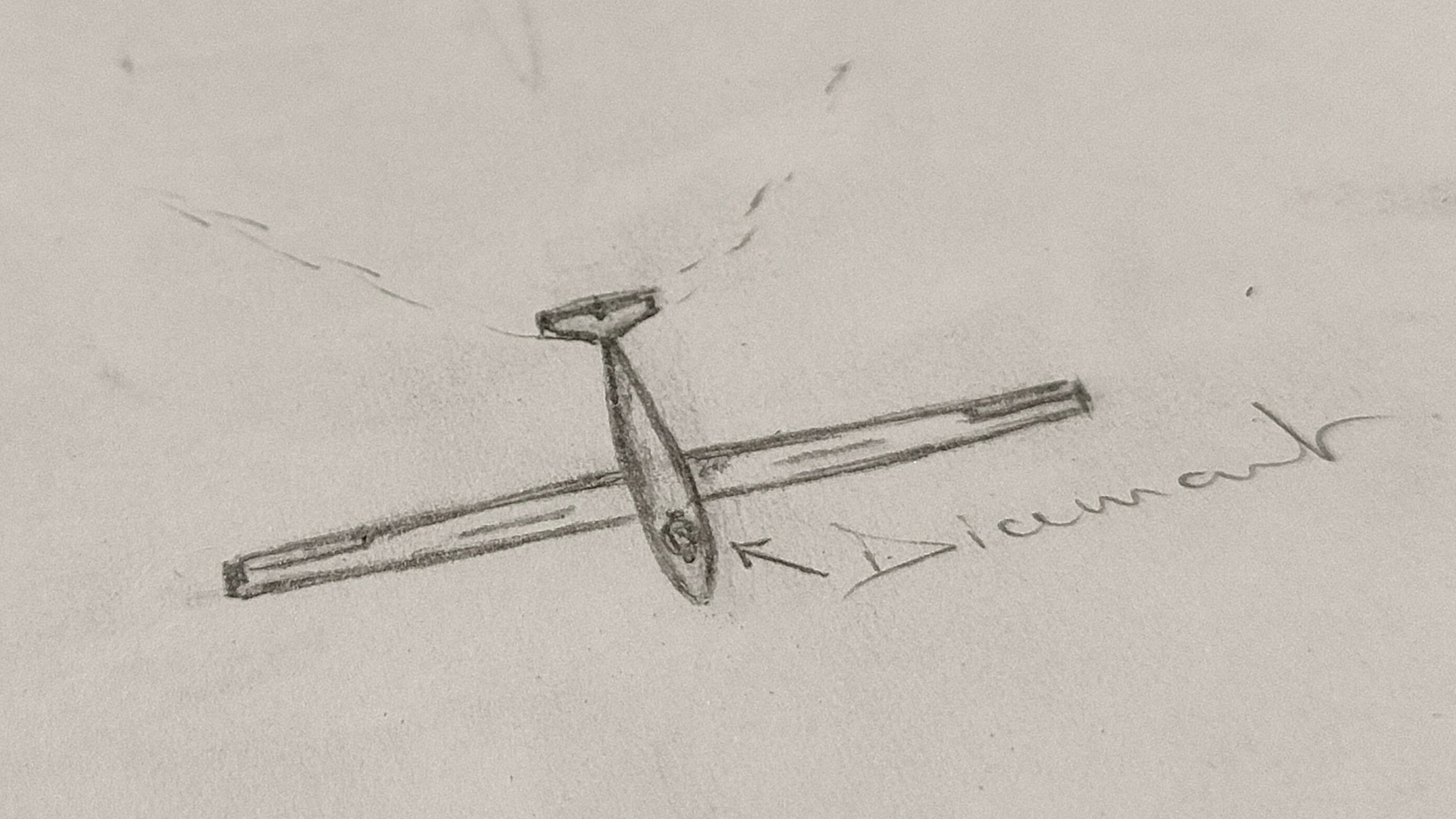 dessin pendentif planneur