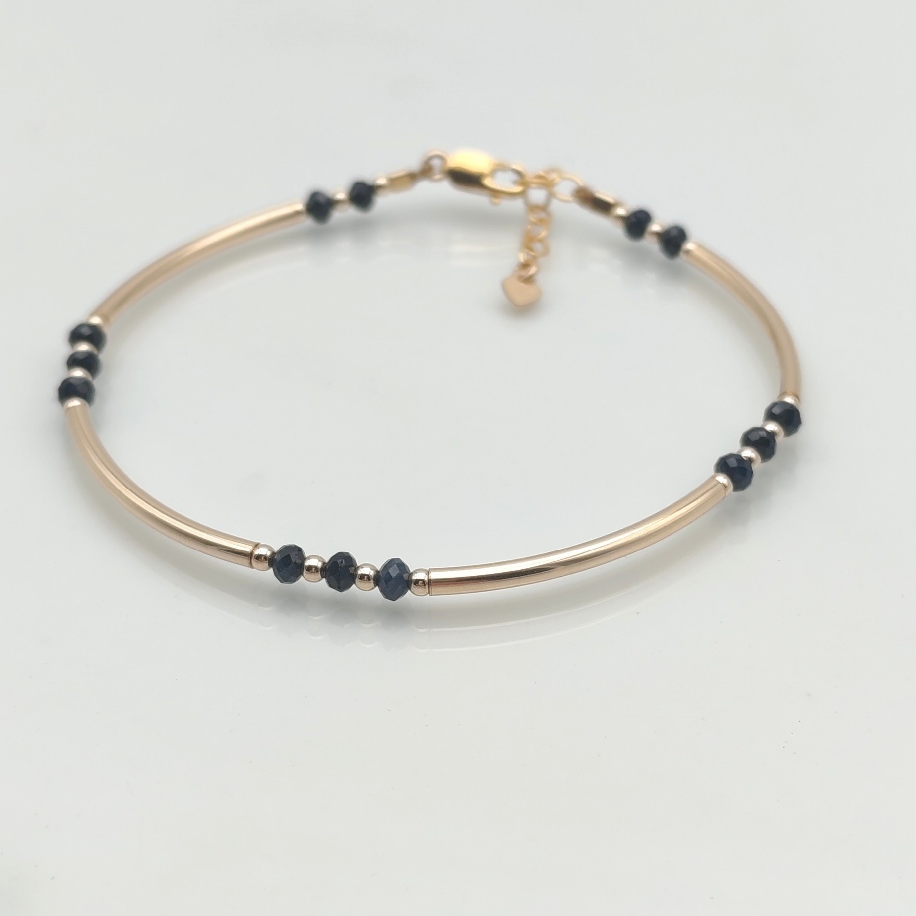 Bracelet Louxor en goldfilled et saphirs naturels