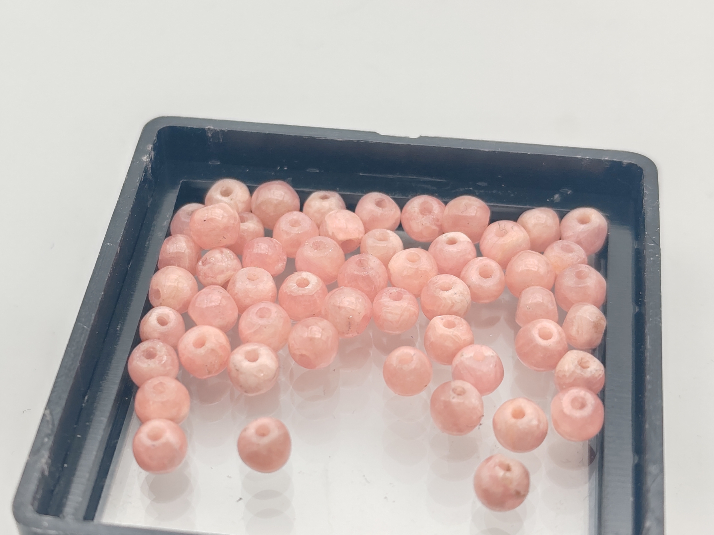pierres rondes rhodochrosite