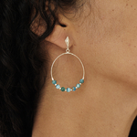 Créoles argent et apatite