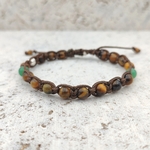 Bracelet homme piton oeil de tigre  - Bijouterie JK