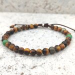 Bracelet homme stone free oeil de tigre - Bijouterie JK