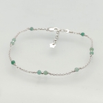 Bracelet Gioia emeraude et argent