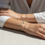 Bracelet Gioia emeraude porté