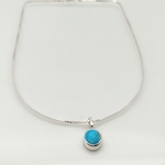collier turquoise kingman argent