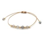 Bracelet nazca en labradorite et goldfilled