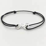 Bracelet vélo argent