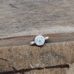 Fabrication bracelet argent et diamant naturel serti etoile