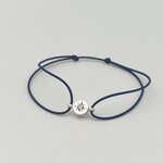 Bracelet aigue marine serti rose des vents (5)