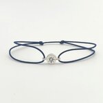 Bracelet aigue marine serti rose des vents (3)