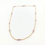 collier perle et pierre precieuses rubis
