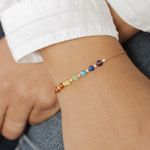 Bracelet 7 chakras goldfilled 2