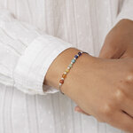 Bracelet 7 chakras argent