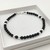Bracelet stone free 4 mm onys et argent