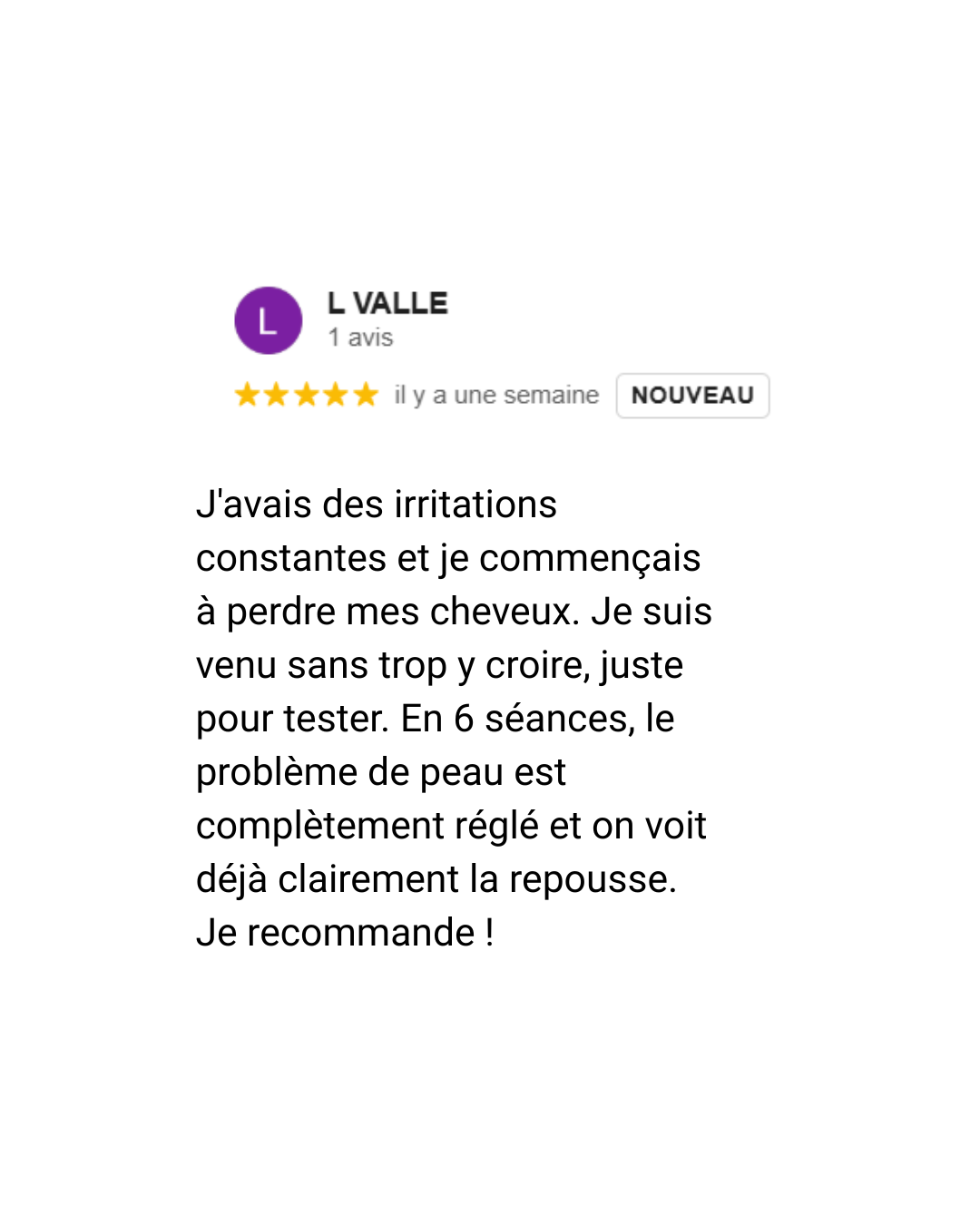 avis google tres positif