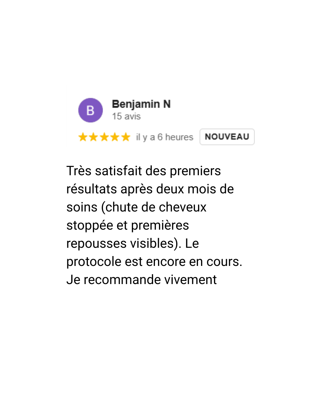 avis google positif 5 etoiles