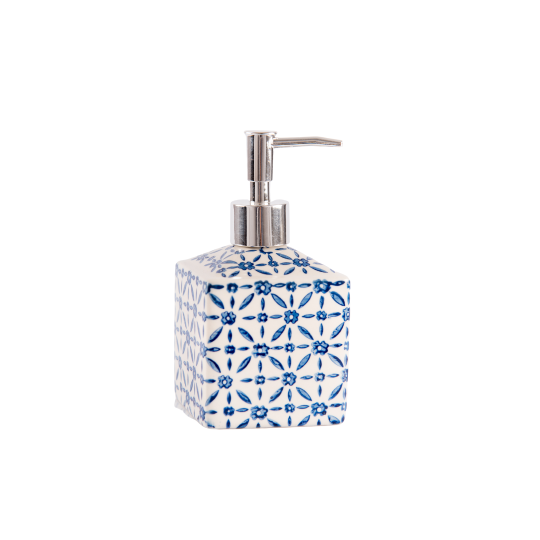 Blue Liquid Soap Dispenser - Interior - lasavonneriedenyons