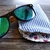 Etui à lunettes velours bleu clair liberty bleu