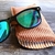 Etui à lunettes velours caramel ligné caramel