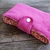 Housse livre de poche velours rose fleurs roses