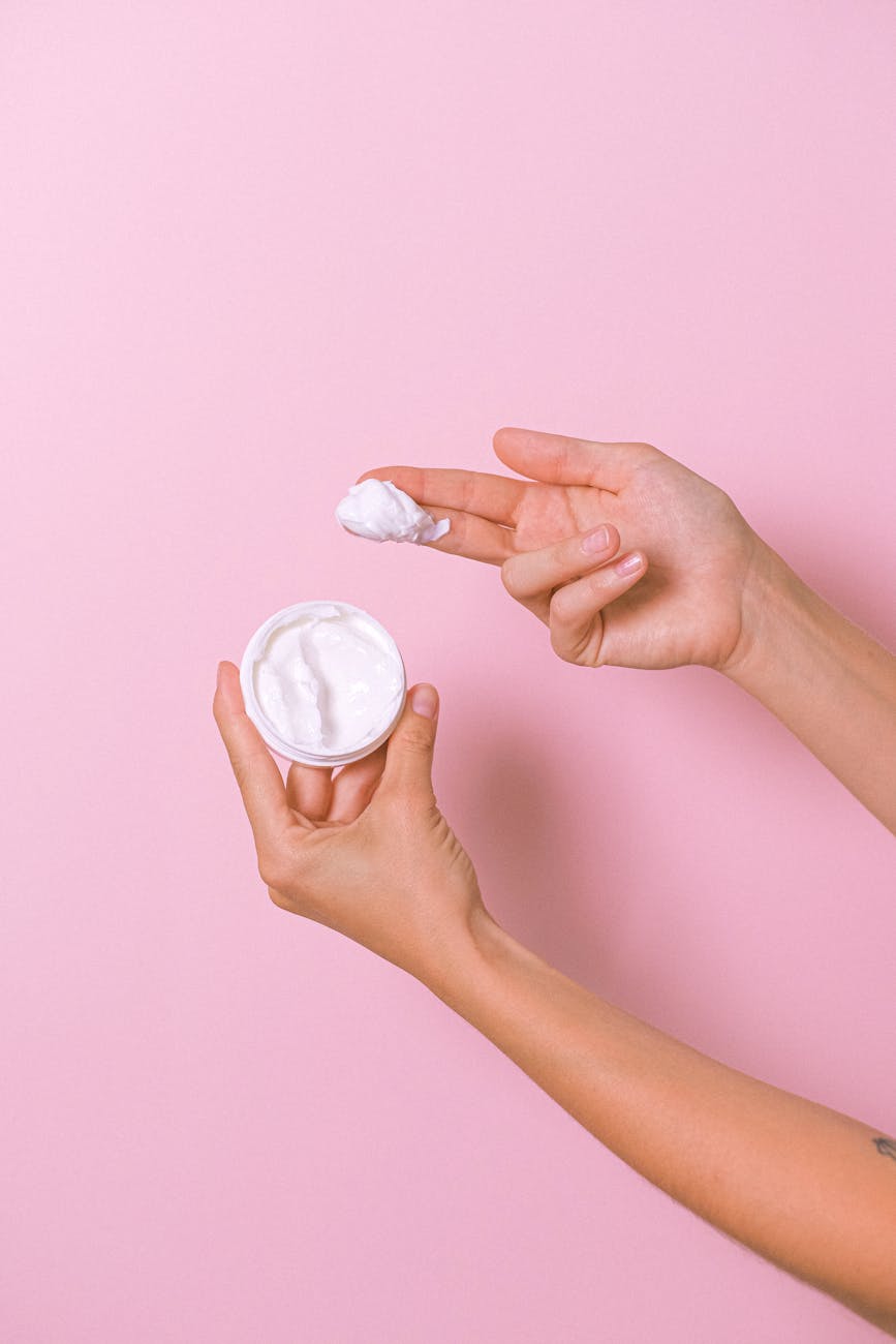 photos gratuites de anti age appliquer arriere plan rose