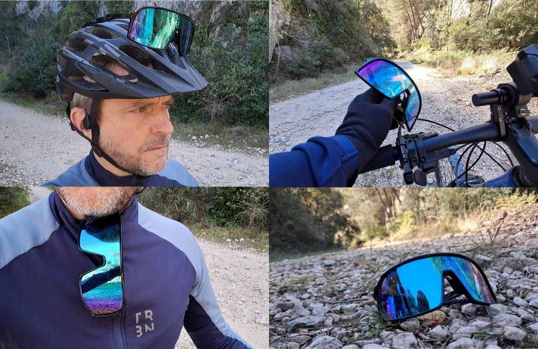Mauvaise solution — lunettes rangées dans la poche arrière du maillot vélo