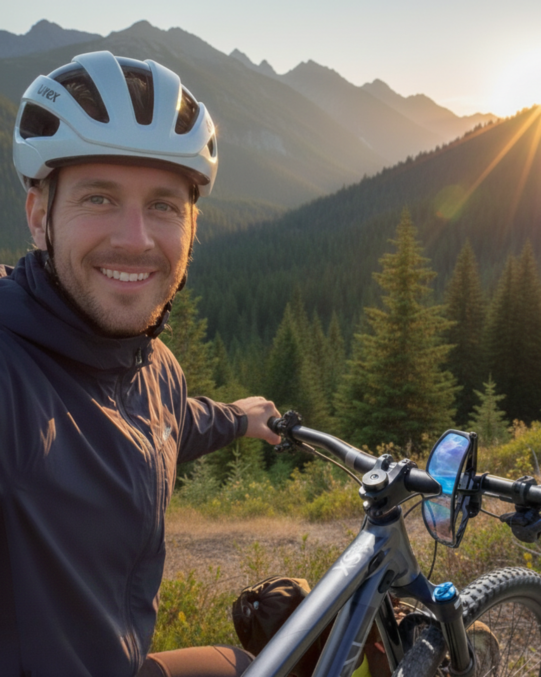 homme vtt montagne