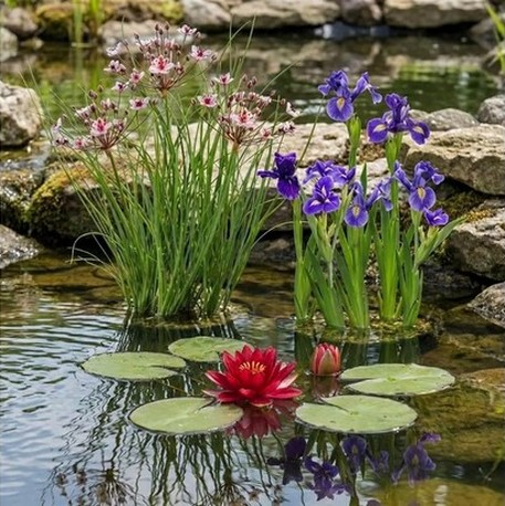 Quelles plantes choisir pour un bassin extérieur d'Orandas ?