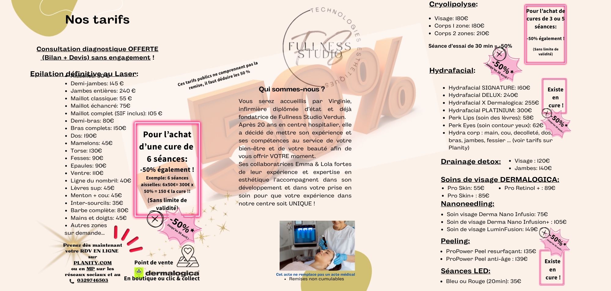 Tarif ouverture institut de Bar Le Duc