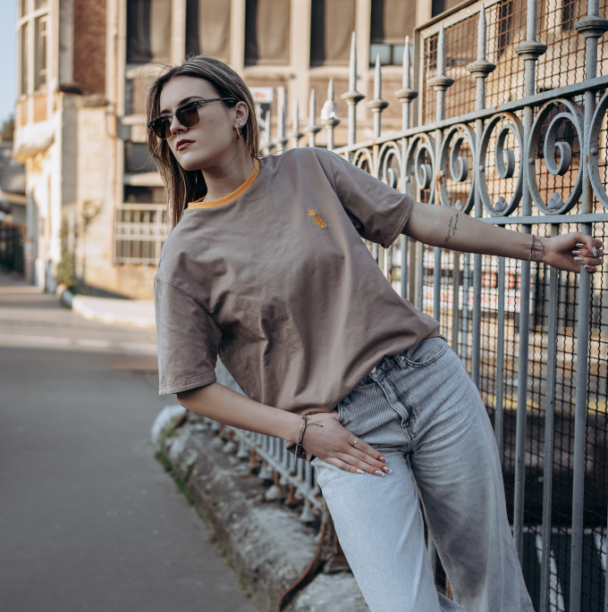 T-shirt noir kaki OBSCURA