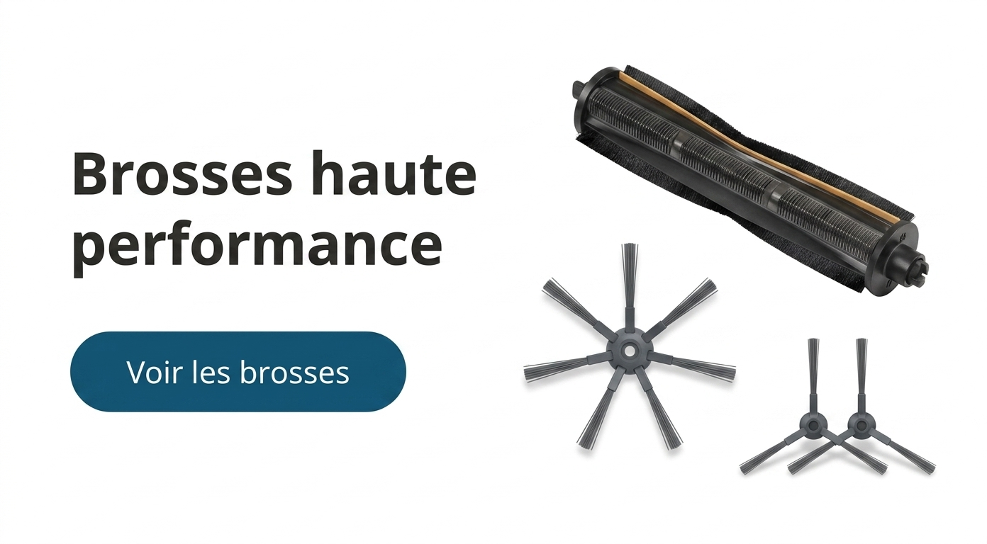 Brosses principales et brosses latérales de rechange pour robot aspirateur - Kleni