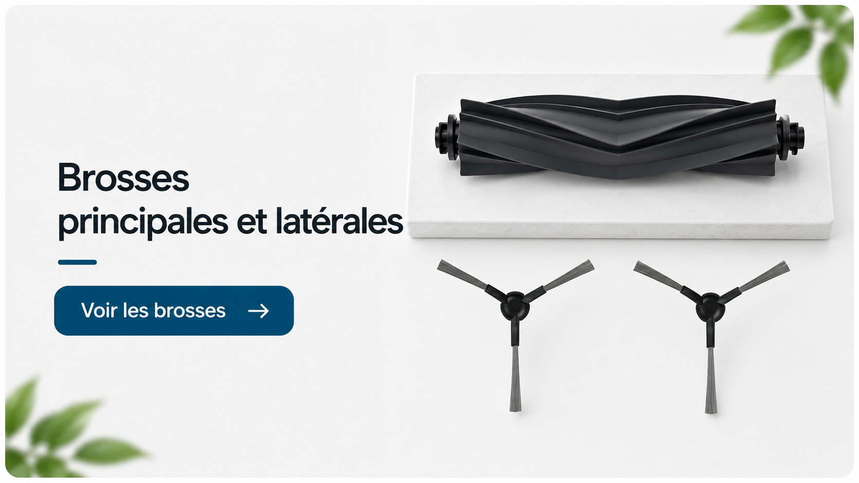 Brosses principales et brosses latérales de rechange pour robot aspirateur - Kleni