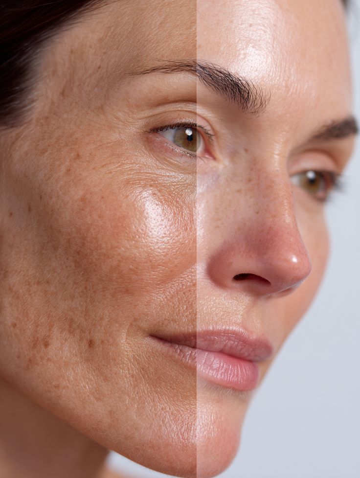 skin pigmentation before after