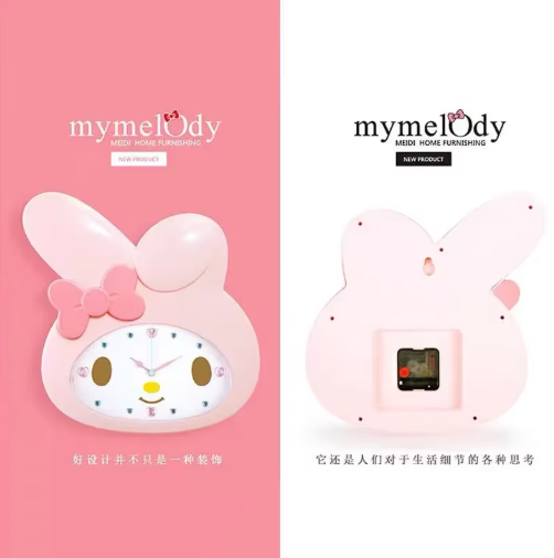 horloge melody presentation rectoverso kawaii deco interieur maison