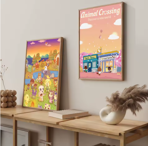 affiches animalcrossing artmural deco interieur maison