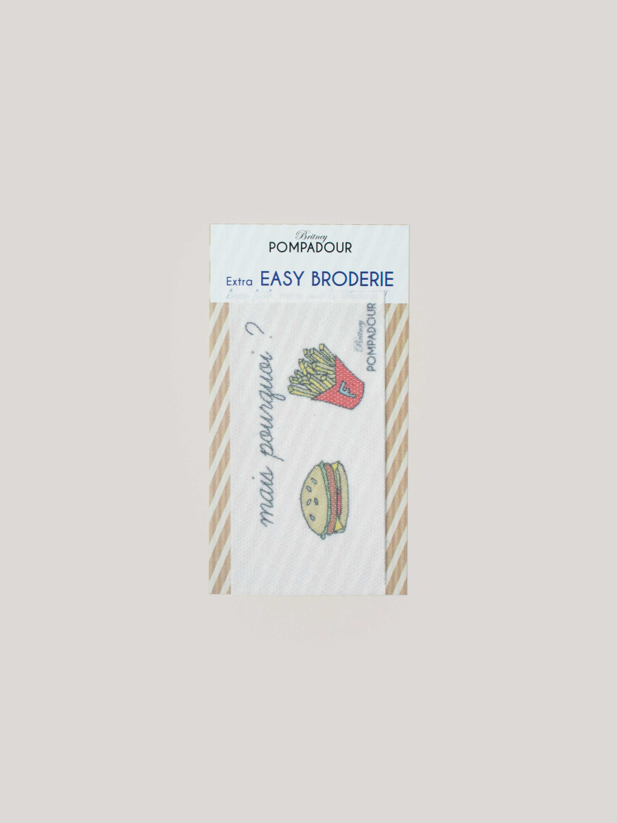 Kit de broderie cheeseburger